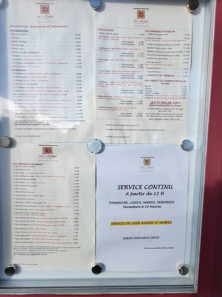 Le Rollon - Menu Image 1